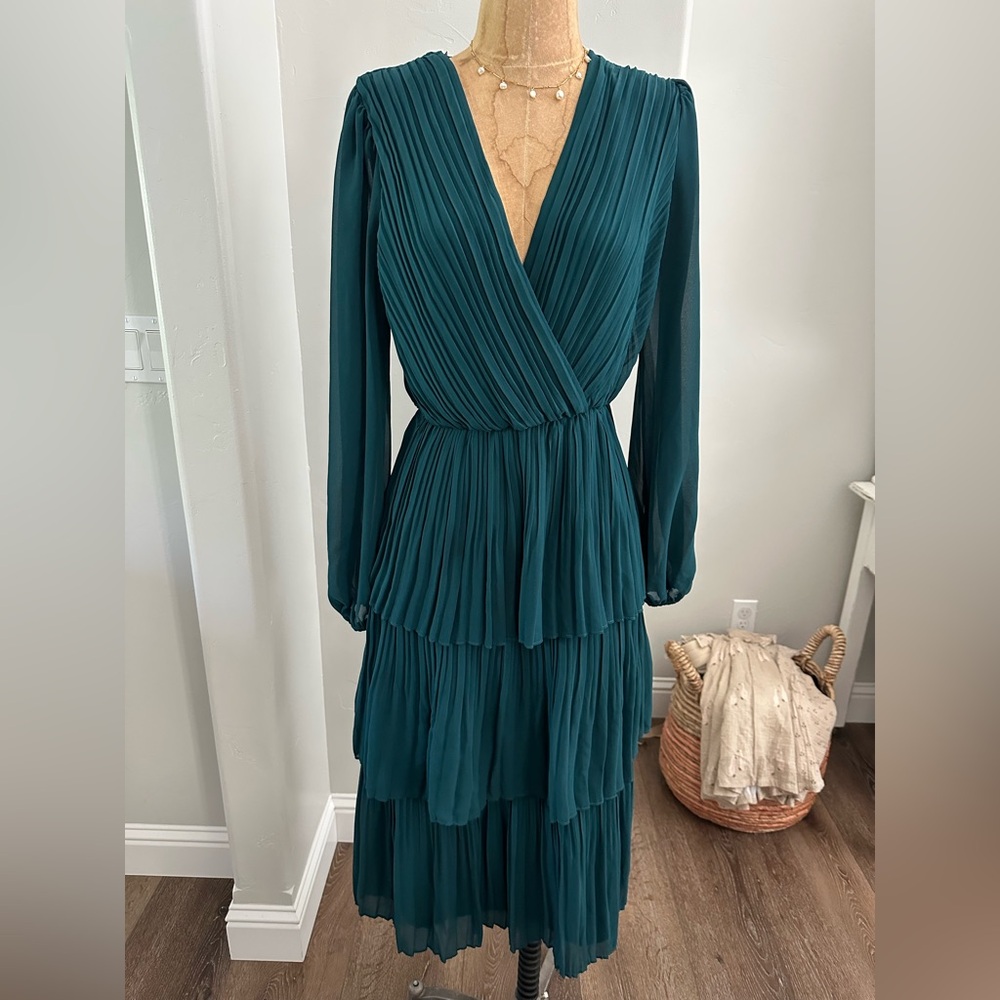Green Tiered Dress